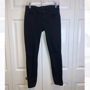 7 FOR ALL MANKIND Black Skinny Jeans